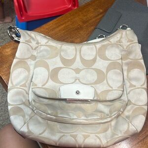 Coach tan cross body